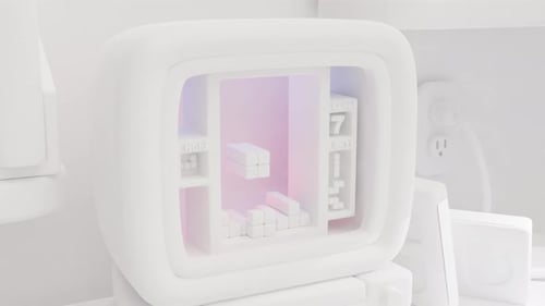 Computer videogame 3D loop animation