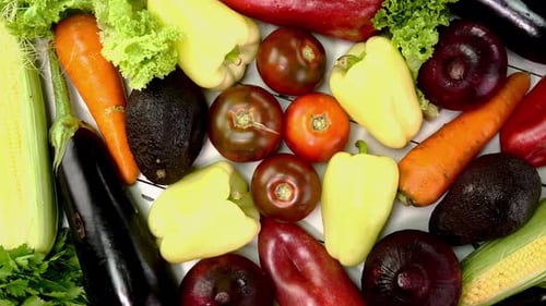 Assortment of Homegrown Mediterranean Fresh Vegetables for Healthy Cooking