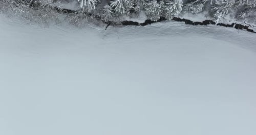 Cinematic drone shot of breathtaking landscape