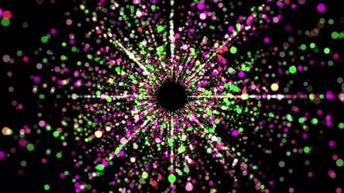 Colorful Particle Ray Light Tunnel Loop V3