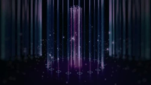 Green Rings Lights Circling Animation