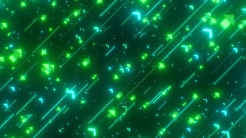 Flashing Green Arrows Rising Diagonal Finance Stock Market Rally Pump