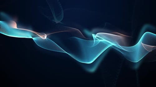 Fluid Abstract Particle Wave Background Loop