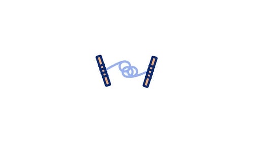 Animated Jumping Rope Icon for Fitness and Health