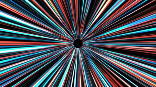 4K Hyperspace Travel Warp Speed Science | Fiction Space Tunnel Background Loop