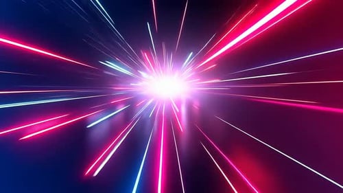 Vitesse cosmique, explosion d'énergie vibrante rayonnant vers l'extérieur