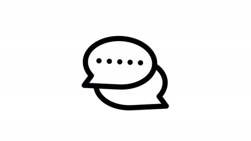chat line icon animation
