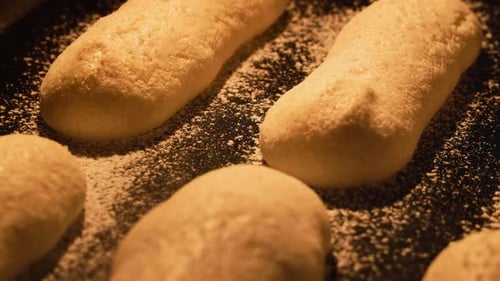 Process of Cooking Homemade Ladyfinger Cookies