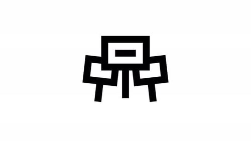 Abstract Geometric Icon Animation Reveal