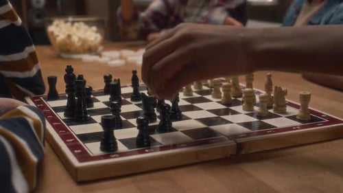 Anonymous Kids Playing Chess