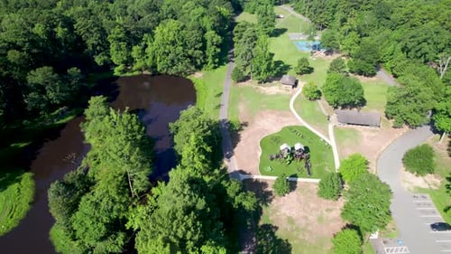 Aerial Footage of Boyle Park, Little Rock, Arkansas