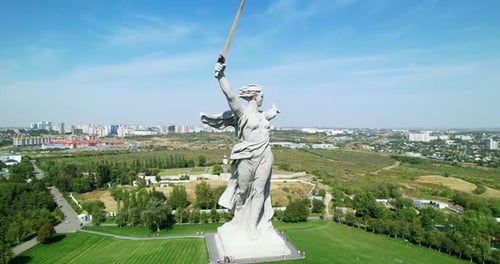 Sculpture The Motherland Calls Volgograd Russia
