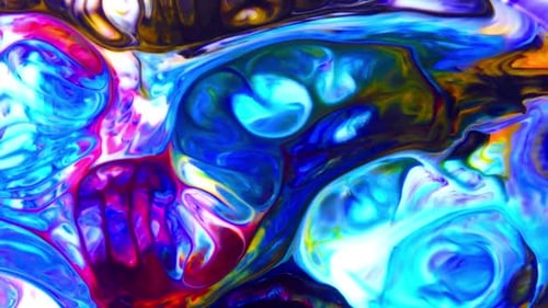 Perfekter mehrfarbiger Fluid Paint Bewegungshintergrund 21