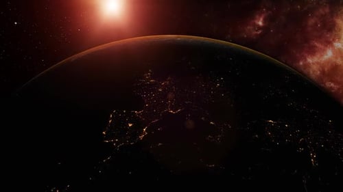 Sunrise from orbit