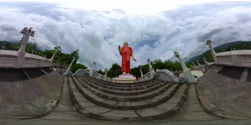 Walking Buddha Statue