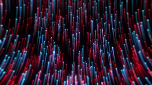 Blue and Red optic stream animation background (loop)