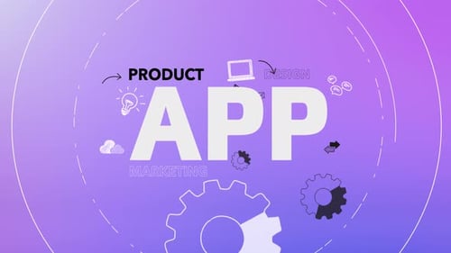 Infographic Multiple Titles With Icons Animation Information App