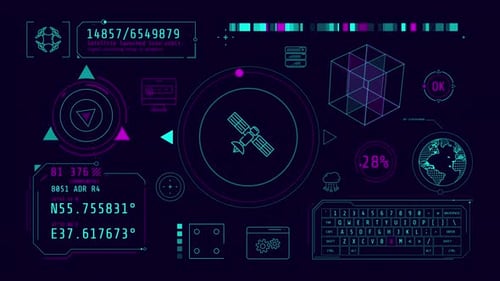 Infográficos sobre detecção e geolocalização animados no canal alfa