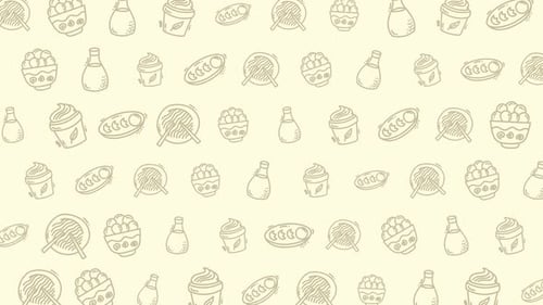 Animation de modèles alimentaires, ingrédients de cuisine, repas sains et fluides