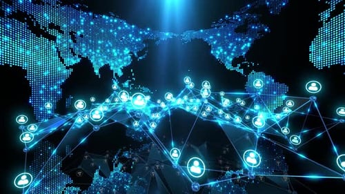 Social Network Connection Background