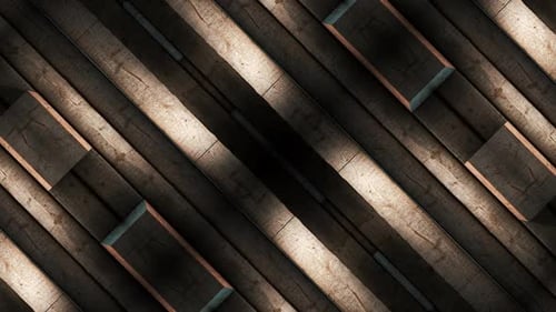 Intricate Wooden Extrusions Pattern