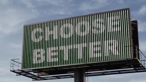 Grunge Billboard Text Reveal for Corporate Messaging