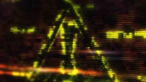 Señal de advertencia de signo de exclamación en la pantalla digital que muestra el Código de la computadora