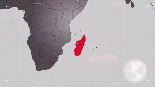 Digital World Map Country Highlight Reveal