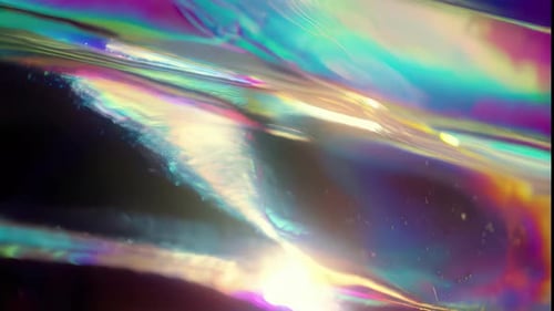 Holographic Iridescent Fluid Wavy Motion Background Animation