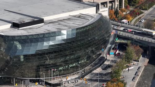 Aerial shaw centre downtown ottawa