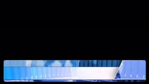 Clean Blue News Lower Third Information Bar Reveal