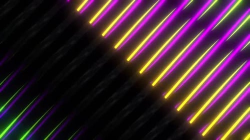 Dynamic Neon Diagonal Lines Abstract Background Animation