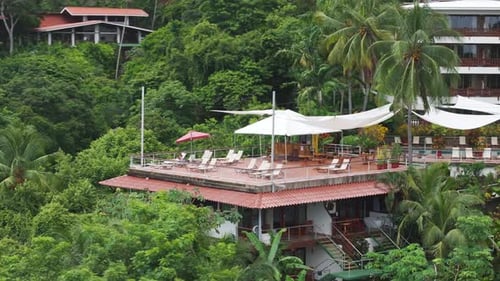 Experience a Stunning Aerial View of a Costa Rican Oasis Surrounded By Lush Greenery