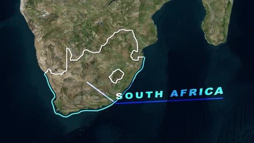 Animated Earth Globe Zoom to Specific Country Map