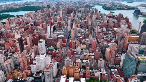 Amazing urban landscape of modern New York, USA.