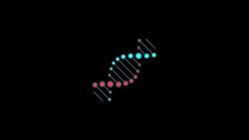 Scientific DNA Helix Rotation Animation