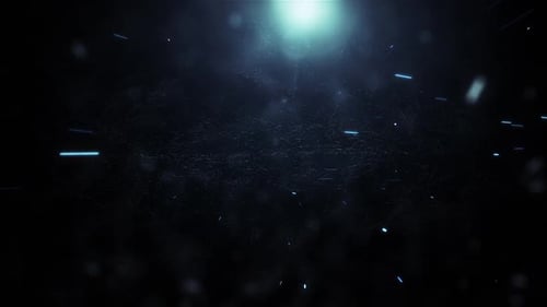 Futuristic Particle Logo Reveal with Glowing Light Streaks