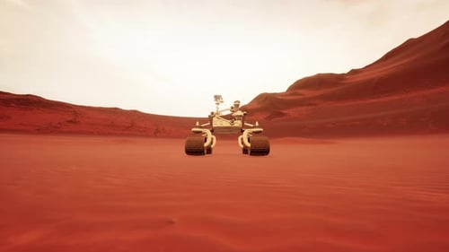 Mars Rover On The Mars