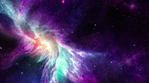 Color Space Galaxy and Stars Background Serene Deep Motion