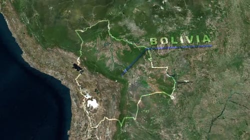 Bolivia Map Animation