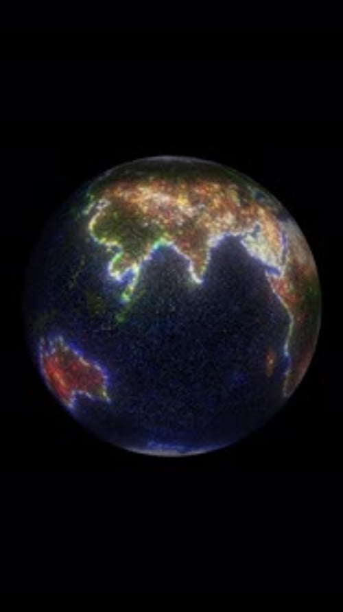 Vertical Video Captivating CG Animation of Earth's Beauty