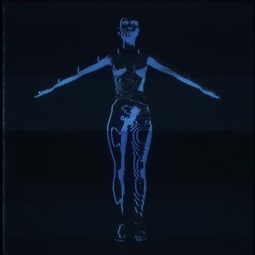 Futuristic Digital Human Body Scan Animation