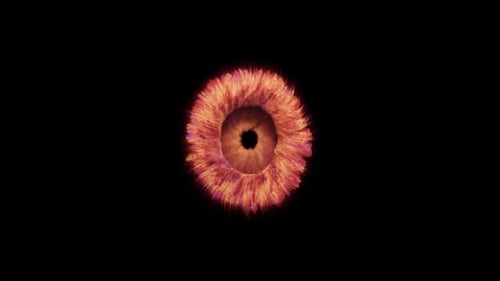 Large dust twirl explosion top down view