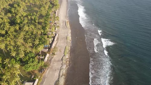 Aerial Beach Waves