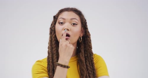 Woman Makes Silly Faces and Expressions