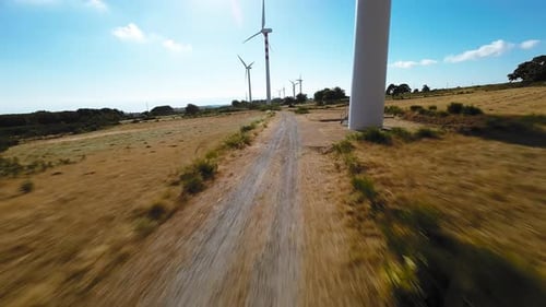 Erneuerbare Windenergiequellen durch Windturbinen