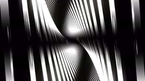 White Abstract Moving Lines Background Vj Loop In 4K