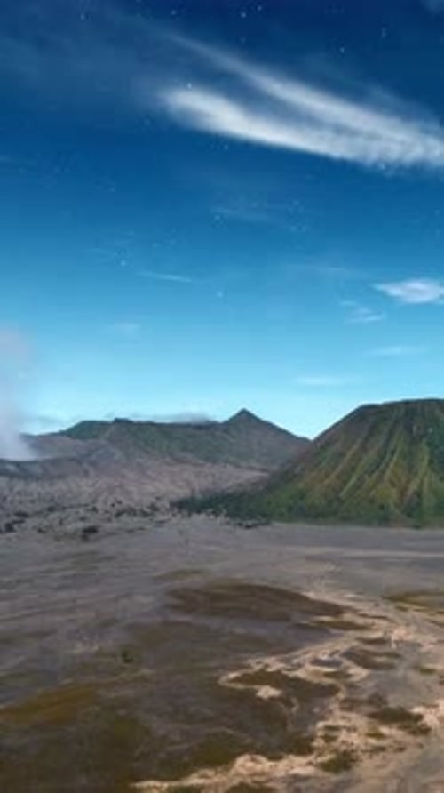 Vertical View Of Tengger Caldera, Indonesia
