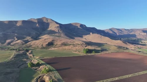 Stuning sunset over Golden Gate Highlands, South Africa