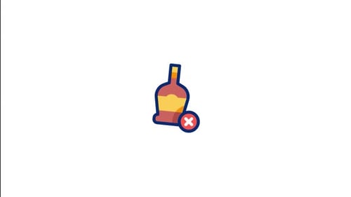 No Alcohol Animated Icon